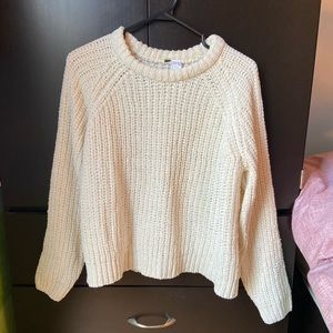 Knit cream sweater